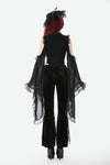 Gothic Appliqué Velvet Flared Pants PW146