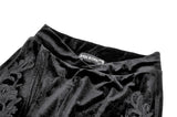 Gothic Appliqué Velvet Flared Pants PW146