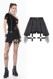 Punk Mesh Layered Skort Shorts PW149 - Gothlolibeauty