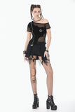 Punk Mesh Layered Skort Shorts PW149 - Gothlolibeauty