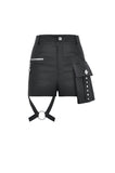 Punk Metal Utility Shorts PW150 - Gothlolibeauty