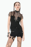Punk Metal Utility Shorts PW150 - Gothlolibeauty