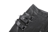 Punk Asymmetric Stud Detail Pants PW151 - Gothlolibeauty