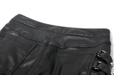 Punk Asymmetric Stud Detail Pants PW151 - Gothlolibeauty