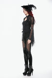 Gothic Velvet Mesh Patchwork Pants PW152