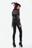 Gothic Velvet Mesh Patchwork Pants PW152