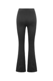 Dark Rift - Gothic Punk Mesh Patchwork Cutout Buckle Flare Pants PW154