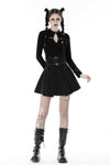 Punk cutout sexy chest chain cross T-shirt TW469