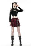 Punk mesh sexy shoulder T-shirt TW474