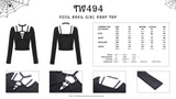 Punk rock girl crop top TW494