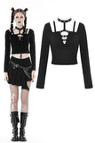 Punk rock girl crop top TW494