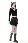 Punk rock girl crop top TW494