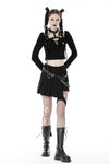 Punk rock girl crop top TW494