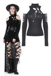 Punk sexy hollow out rock top TW549