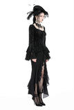Gothic goddess elegant square-necked tops TW567