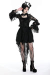 Gothic sexy lace petal sleeve tops TW570