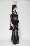 Gothic Romantic Lace Flare Sleeve Top TW623