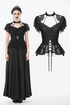 Gothic Lace High-Collar Top TW632