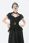Gothic Lace High-Collar Top TW632