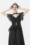 Gothic Lace High-Collar Top TW632