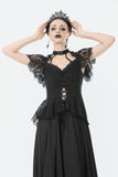 Gothic Lace High-Collar Top TW632