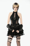 Punk Mesh Panel Knit Top TW662