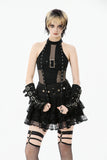 Punk Mesh Panel Knit Top TW662