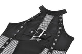 Punk Mesh Panel Knit Top TW662