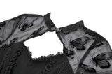 Gothic Butterfly Mesh Top with Stand Collar TW666