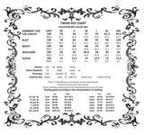 Black Floral Lace High-Neck Gothic Shoulder-Mantle Corset Top TW669