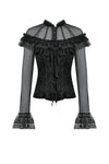 Gothic Rose Sheer Court Top TW670