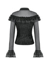 Gothic Rose Sheer Court Top TW670