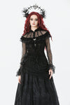 Gothic Rose Sheer Court Top TW670