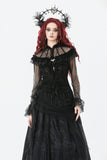 Gothic Rose Sheer Court Top TW670