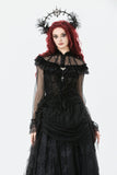 Gothic Rose Sheer Court Top TW670