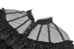 Gothic Rose Sheer Court Top TW670