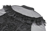 Gothic Rose Sheer Court Top TW670