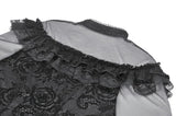 Gothic Rose Sheer Court Top TW670