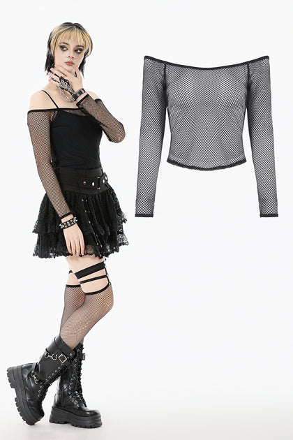 Punk Versatile Mesh Top TW671