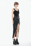 Punk Metal Distressed Knit Lace-Up Vest TW674