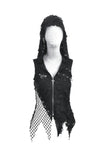 Rebel Punk Asymmetric Hooded Top TW675