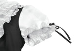 Court-Style Black White Lace Blouse TW677