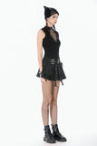 Punk Coffin Mesh Panel Top TW680