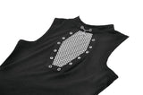 Punk Coffin Mesh Panel Top TW680
