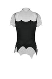 Dark Punk Mesh Chain Top TW682