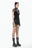 Dark Punk Mesh Chain Top TW682