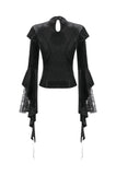 Gothic Velvet Lace High-Neck Top TW685