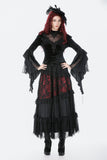 Gothic Velvet Lace High-Neck Top TW685
