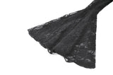 Phantom Butterfly - Gothic Dark Heart-Neck All-Over Lace Bell-Sleeve Slim Top TW689