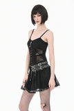 Key to Night - Gothic Punk Cami Top with Key Pendant TW692